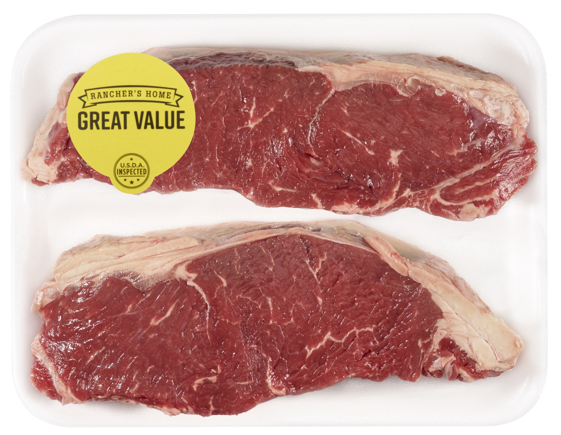 slide 1 of 1, Rancher's Home Beef Boneless New York Strip Steak, Per Package (Avg. 1.25 lb), per lb