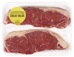 Rancher's Home Beef Boneless New York Strip Steak, Per Package (Avg. 1.25 lb)