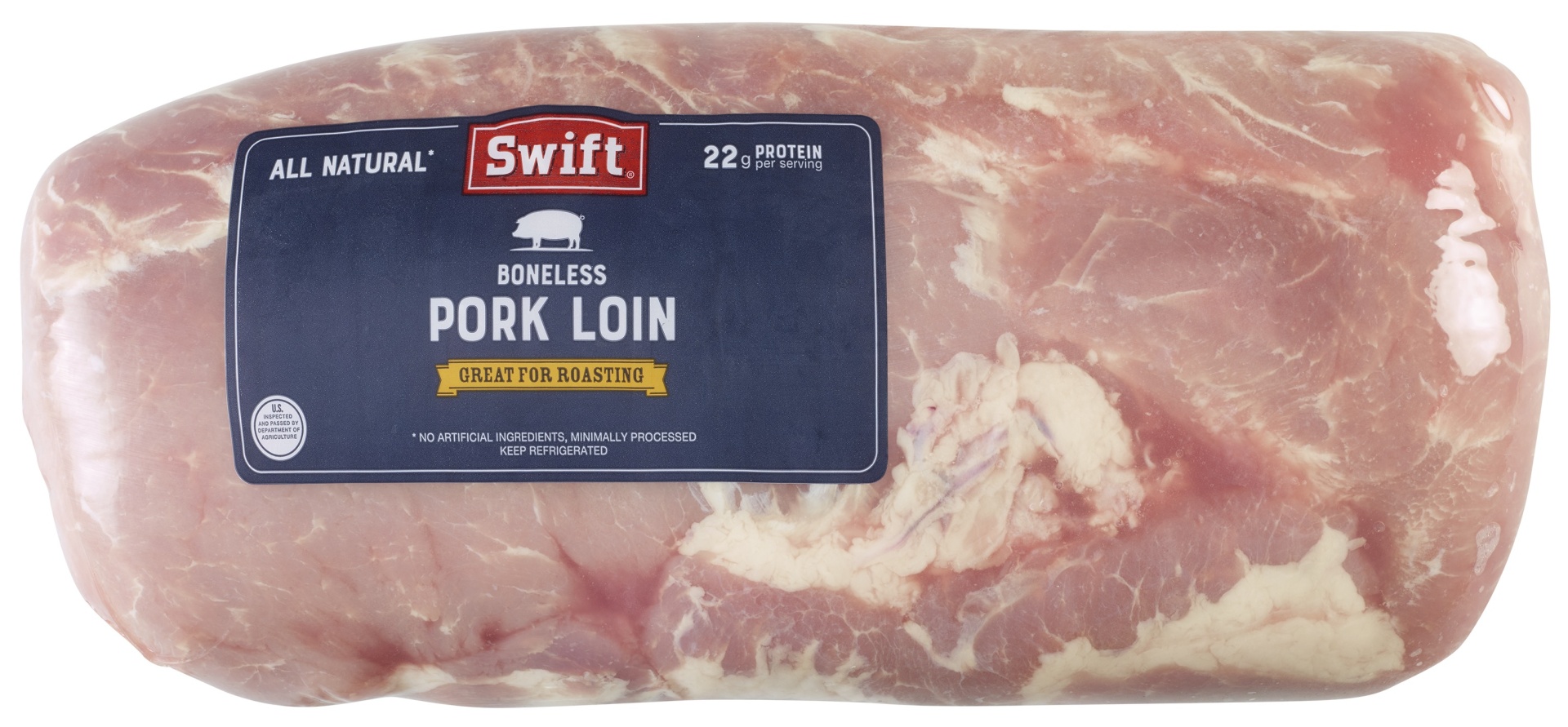 slide 1 of 1, Half Boneless Pork Loin, per lb