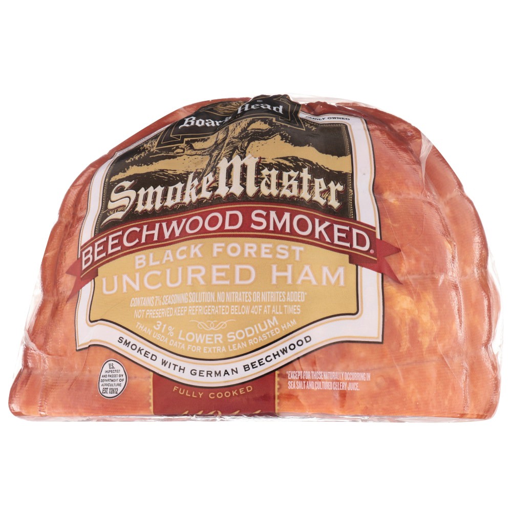 slide 5 of 6, Boar's Head SmokeMaster Beechwood Smoked Black Forest Ham, per lb