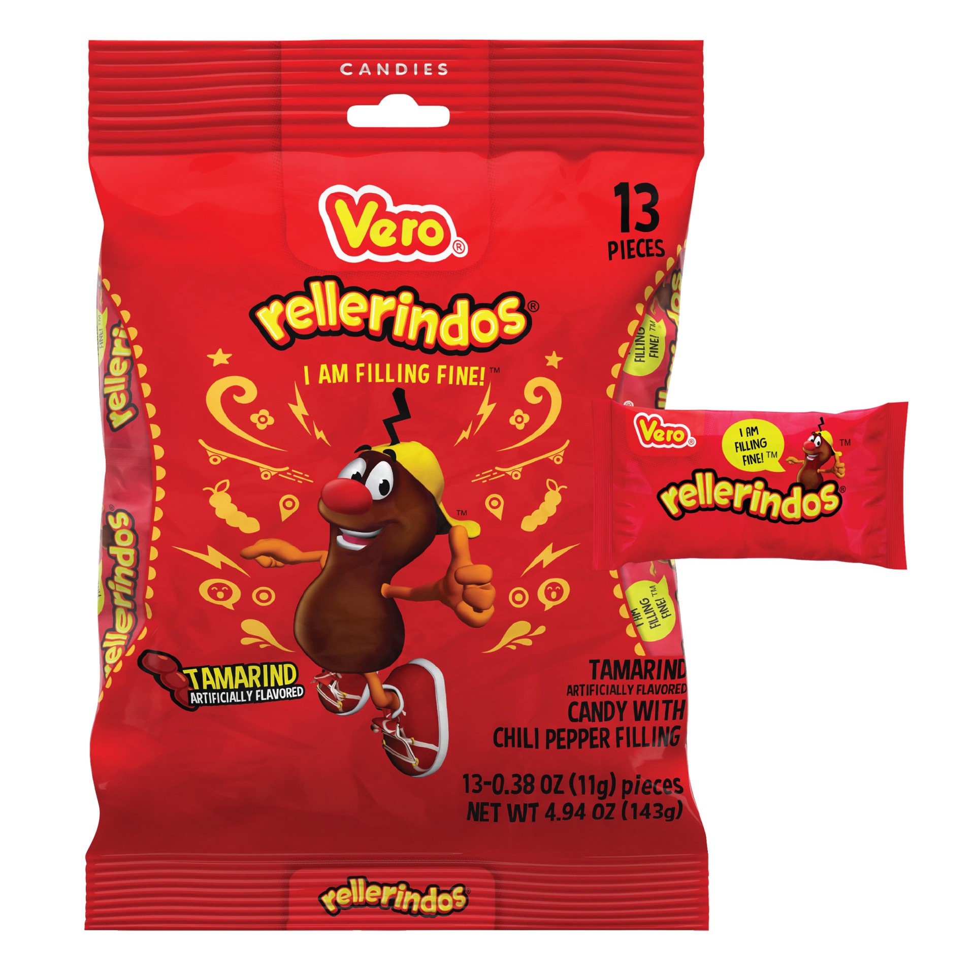 slide 1 of 5, Vero Rellerindos  Tamarind Hard Candy, 13 ct