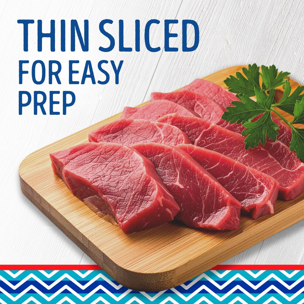 slide 2 of 5, Kroger Mercado Thin Sliced Beef Bottom Round Steak, per lb