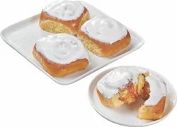 White Iced Cinnamon Rolls