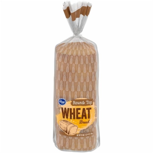 slide 1 of 1, Kroger Round Top Wheat Bread, 20 oz