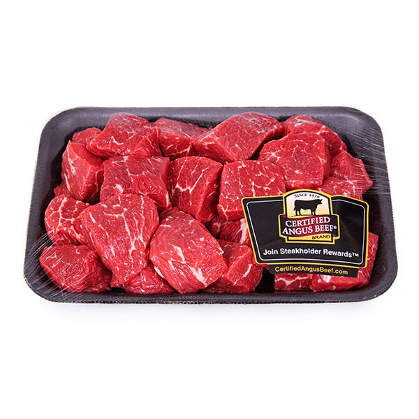 slide 1 of 1, Market District Boneless Beef Stew Meat, Certified Angus Beef, per lb