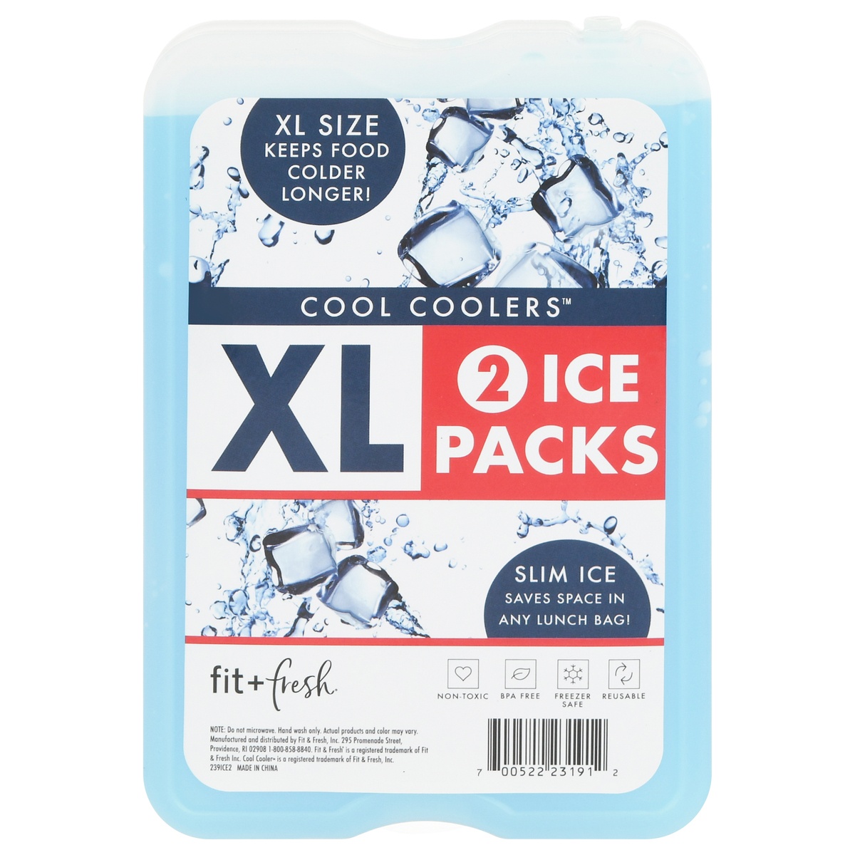 slide 1 of 1, Fit + Fresh Extra Large Cool Coolers, 2 ct