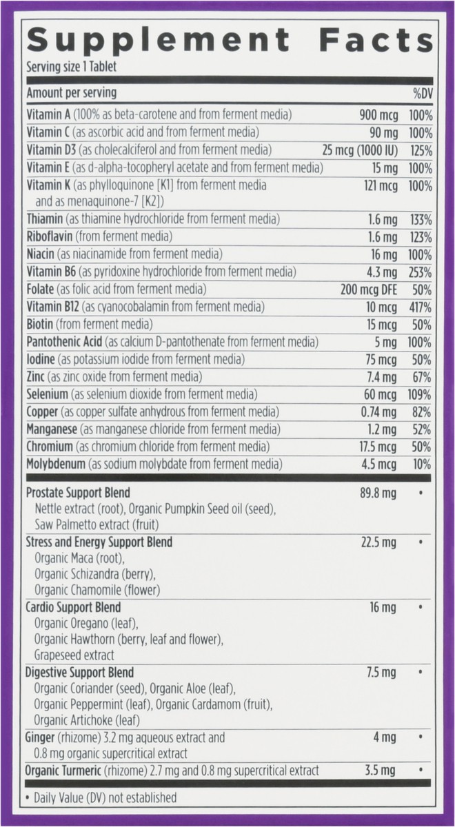 slide 7 of 9, New Chapter Every Man's One Daily 40+ Multivitamin, 48 ct