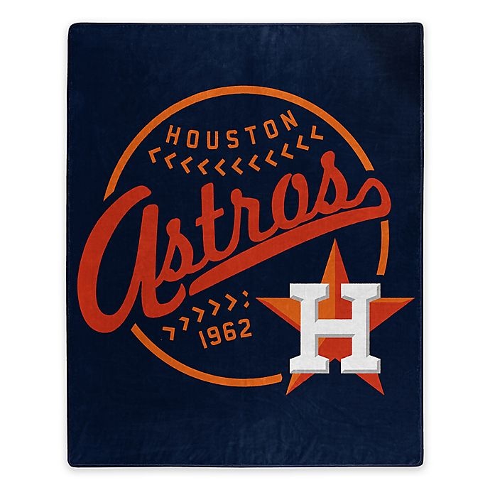 slide 1 of 1, MLB Houston Astros Jersey Raschel Throw Blanket, 1 ct