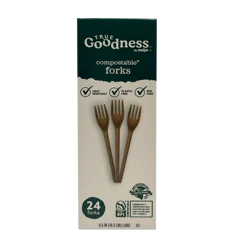 True Goodness Comp Forks 24ct