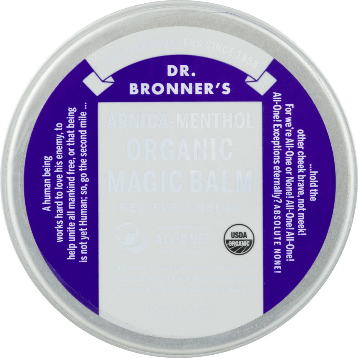 slide 8 of 10, Dr. Bronner's Magic Balm Arnica Menthol Org, 2 oz