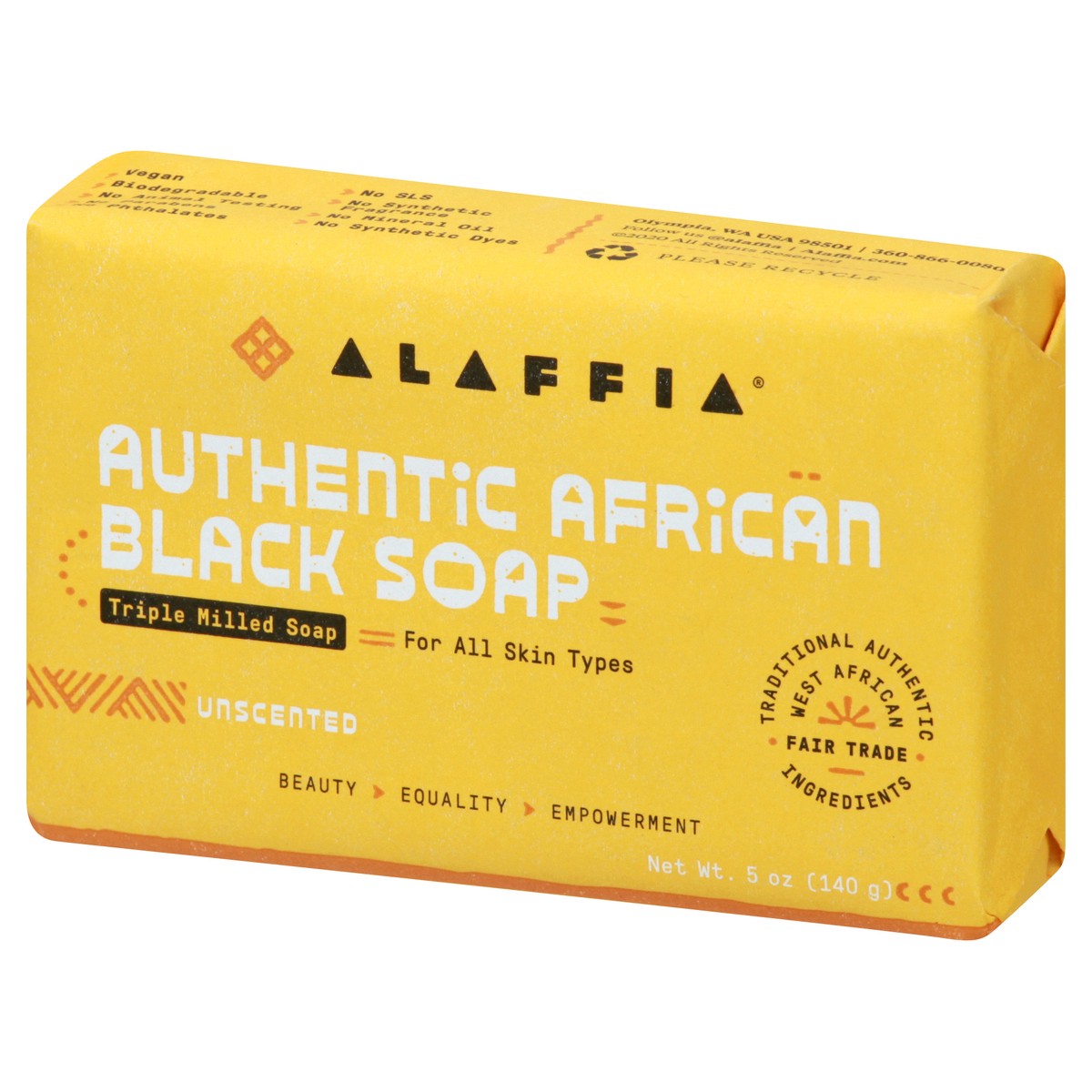 slide 9 of 12, Alaffia Authentic African Black Unscented Soap 5 oz, 5 oz