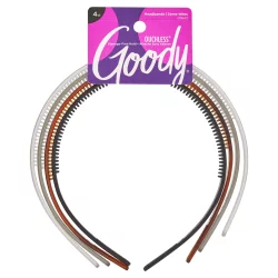 Goody Classics Headbands, Clear/Grey/Tort/Black