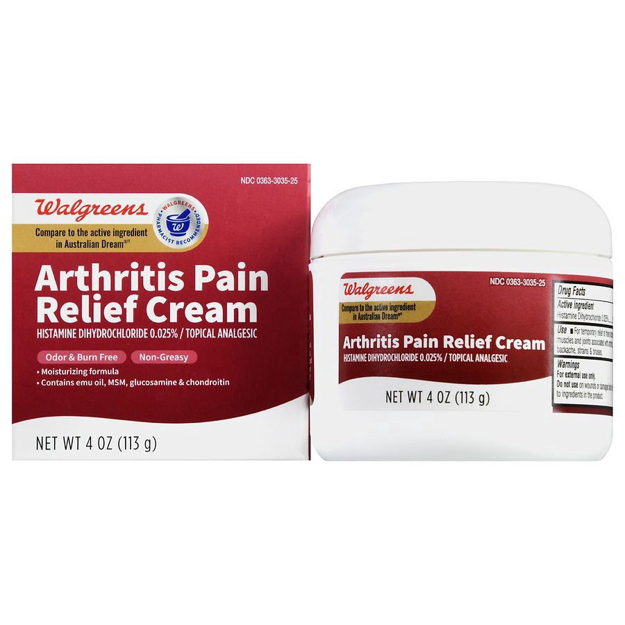 slide 1 of 1, Walgreens Arthritis Pain Relief Cream, 4 oz