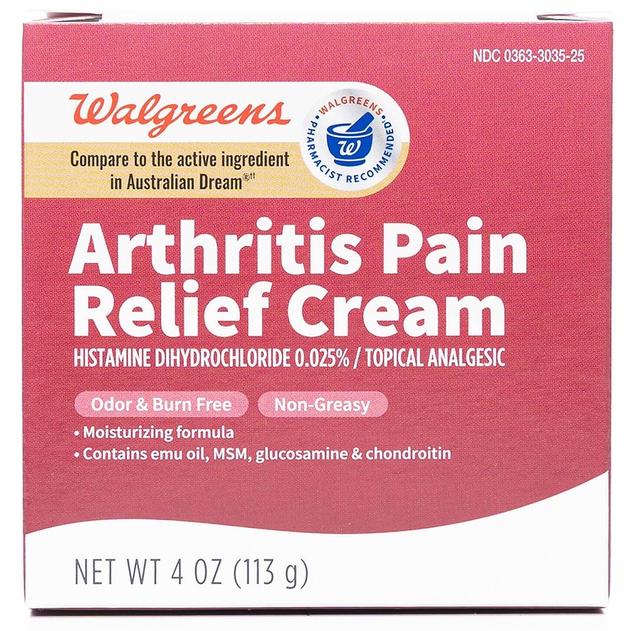 slide 1 of 1, Walgreens Arthritis Pain Relief Cream, 4 oz