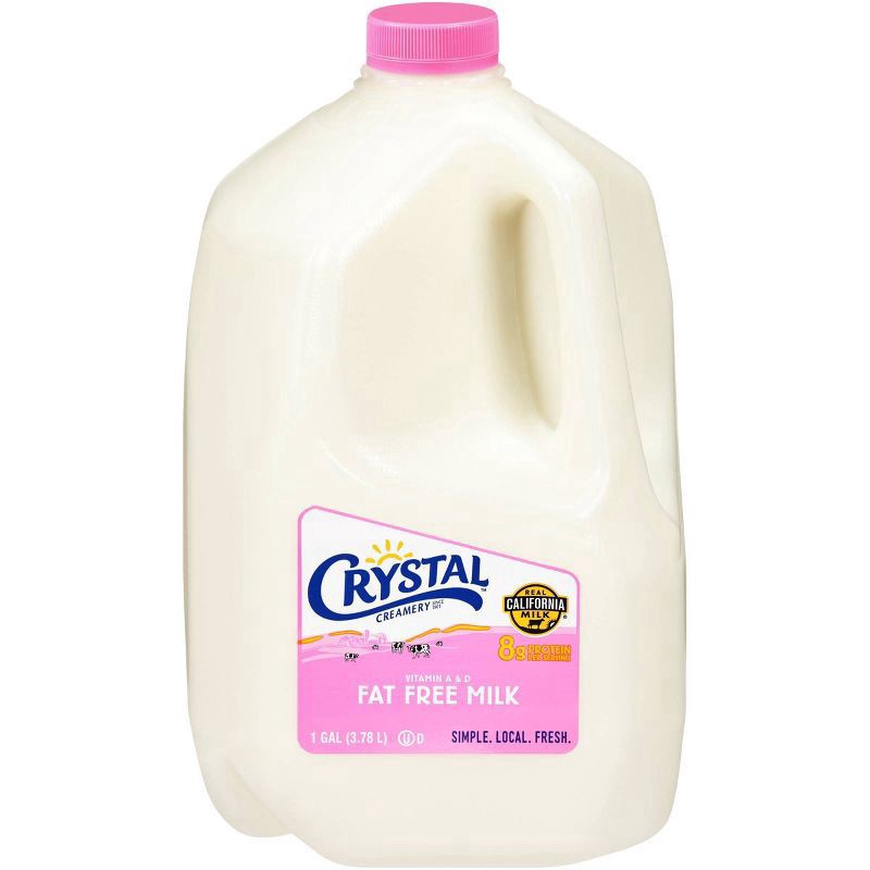 slide 1 of 3, Crystal Fat Free Skim Milk, 