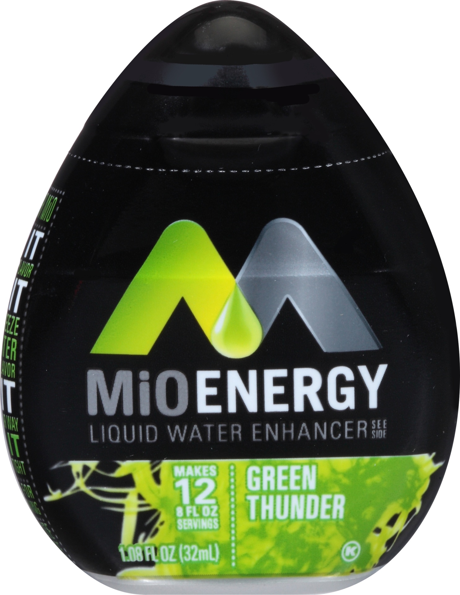 slide 1 of 1, MiO Green Thunder Liquid Water Enhancer, 1.62 oz