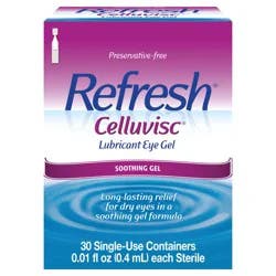 Refresh Celluvisc Lubricant Eye Gel, 30 Single-Use Containers, 0.01 fl oz