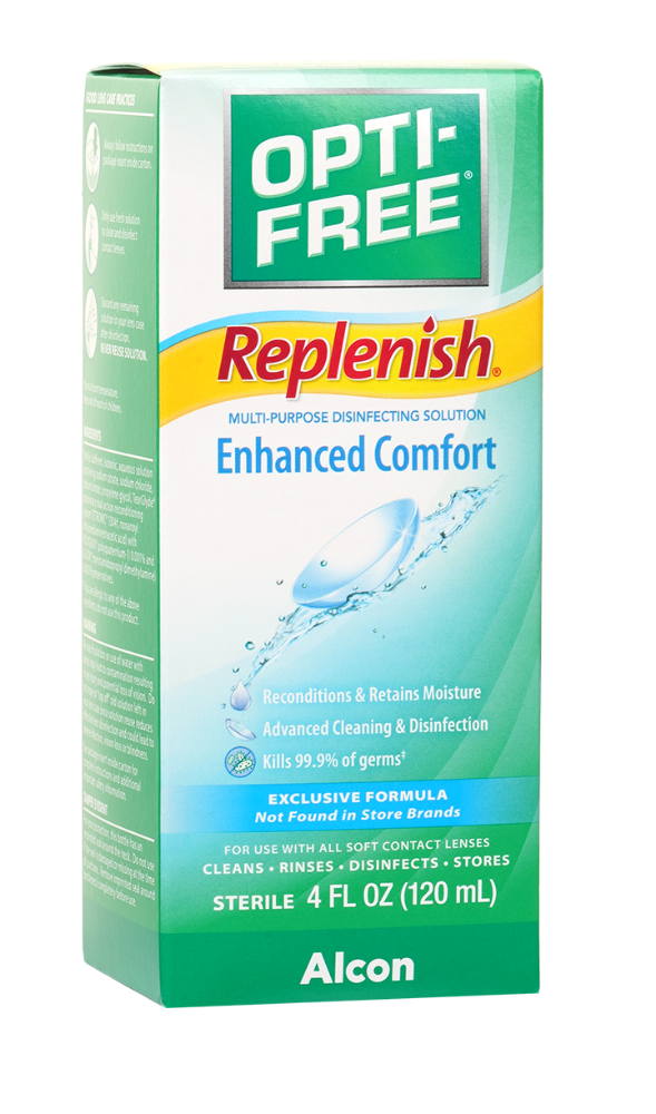 slide 3 of 3, Alcon Replenish Solution, 4 oz