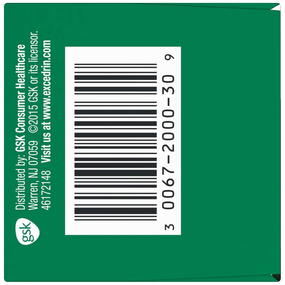 slide 4 of 4, Excedrin Extra Strength Pain Reliever Caplets - Acetaminophen/Aspirin (NSAID), 30 ct