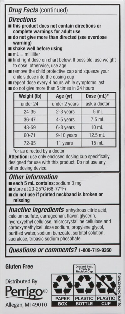 slide 5 of 5, Good Sense Children's Ages 2-11 Years Pain & Fever 4 fl oz, 4 fl oz