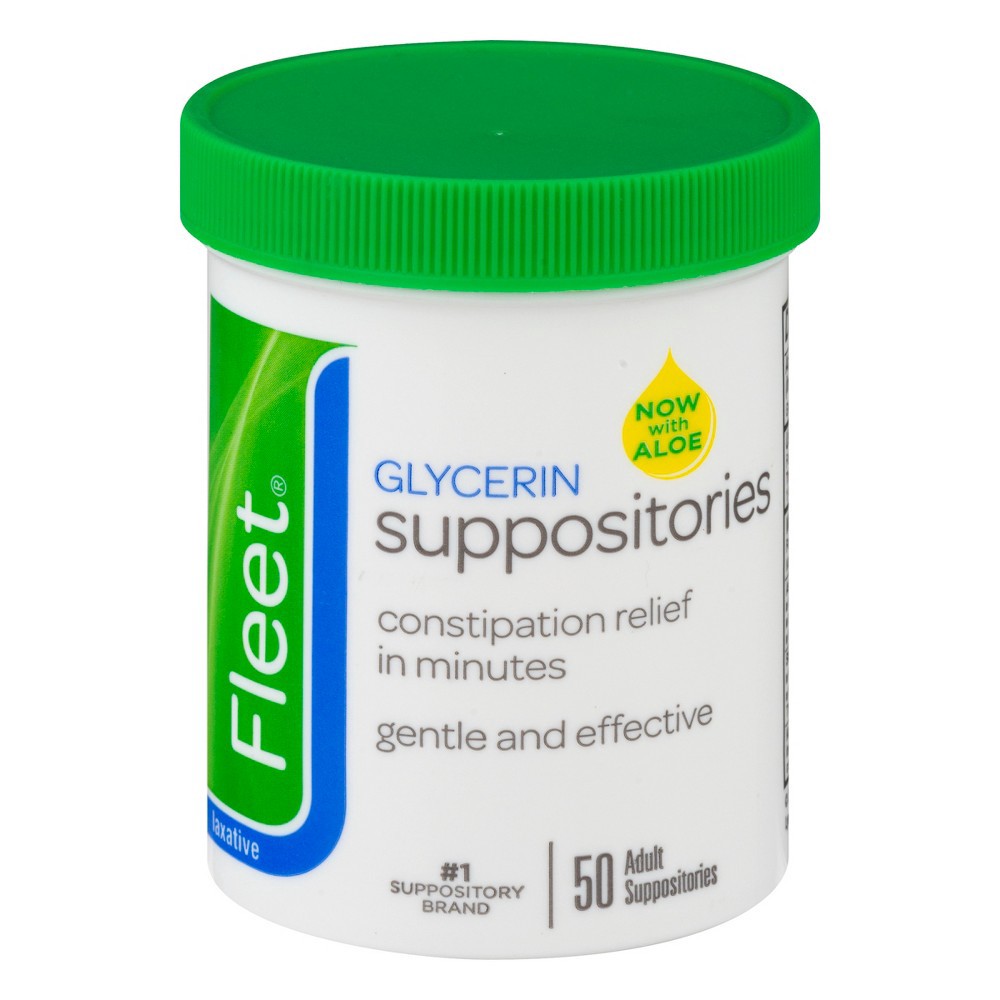 slide 7 of 7, Fleet Laxatives, Laxative Glycerin Suppositories for Adult Constipation Relief, 50 Count, 50 ct