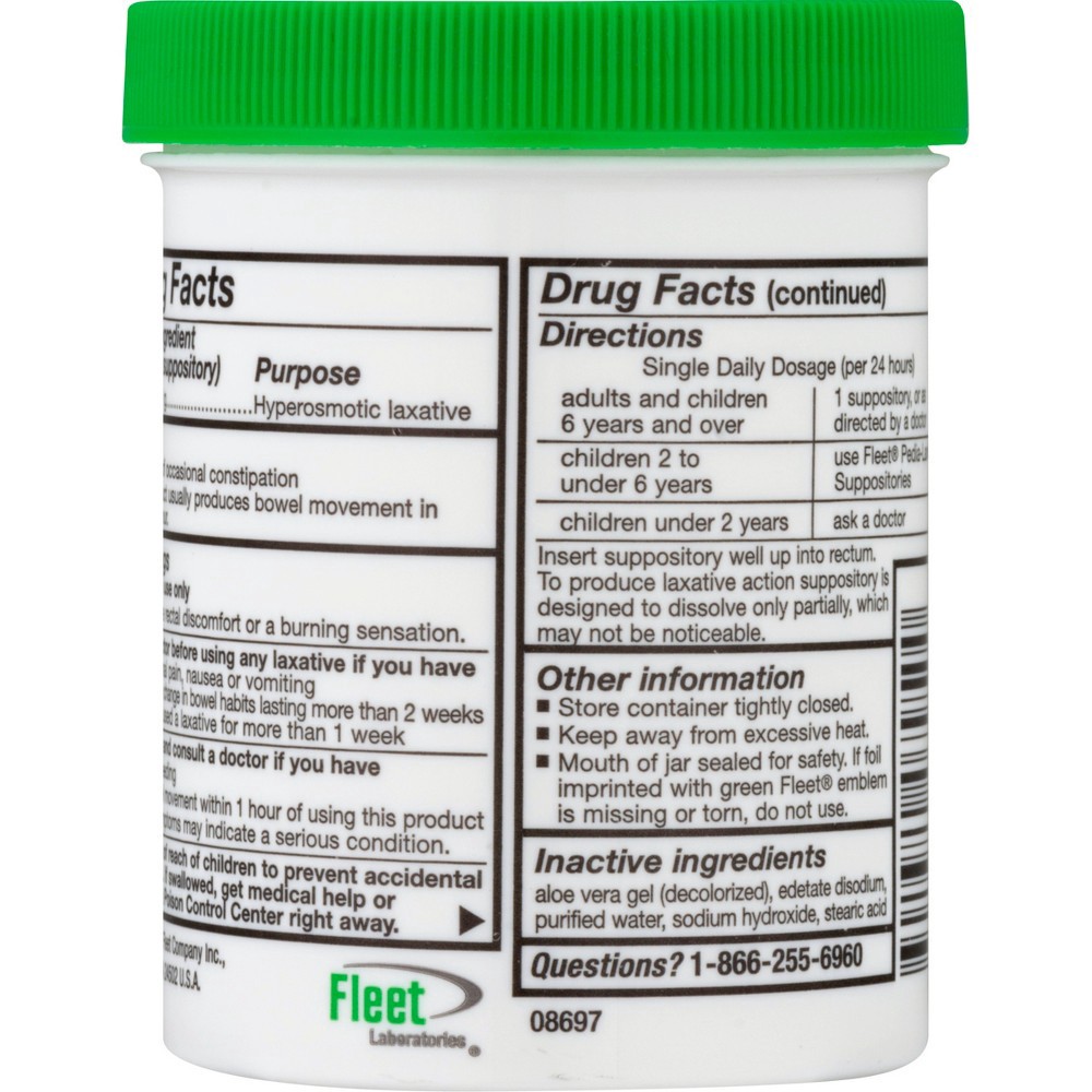 slide 4 of 7, Fleet Laxatives, Laxative Glycerin Suppositories for Adult Constipation Relief, 50 Count, 50 ct