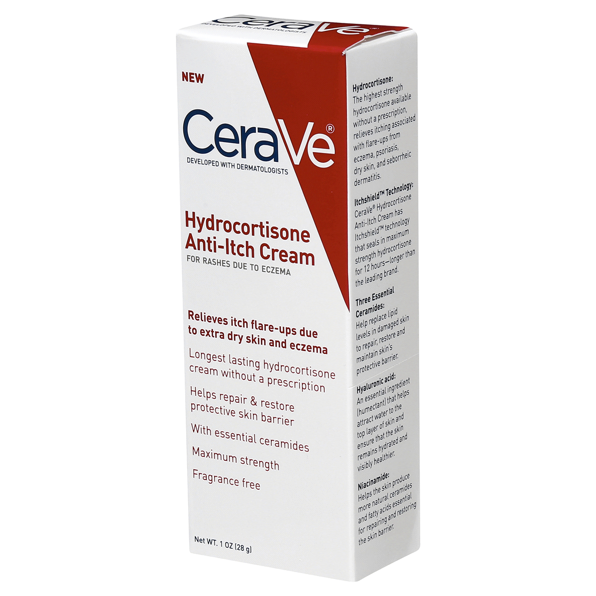 slide 3 of 8, CeraVe Anti-Itch Cream 1 oz, 1 oz