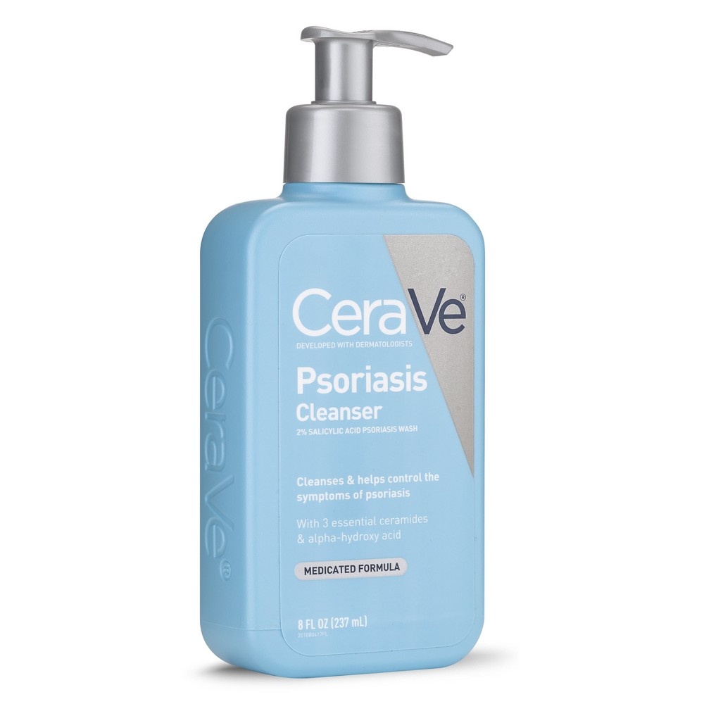 slide 3 of 3, CeraVe Psoriasis Skin Therapy Cleanser, 8 oz