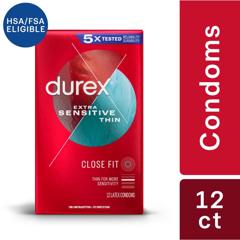 DUREX Close Fit For Firmer Hold 12 Condoms FREE EXPRESS SHIPPING
