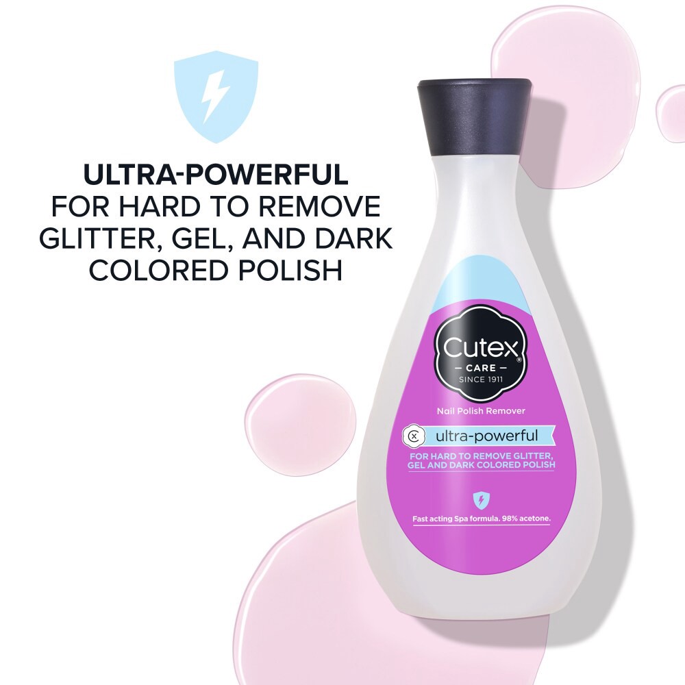 slide 3 of 6, Cutex Ultra-Powerful Nail Polish Remover, 6.76 fl oz