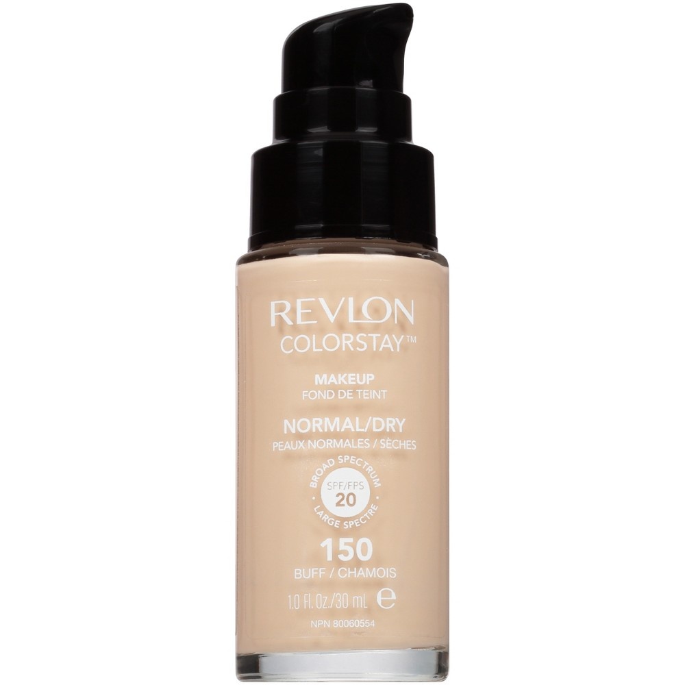 slide 2 of 4, Revlon ColorStay Makeup for Normal/Dry Skin with SPF 20 - 150 Buff - 1 fl oz, 1 fl oz