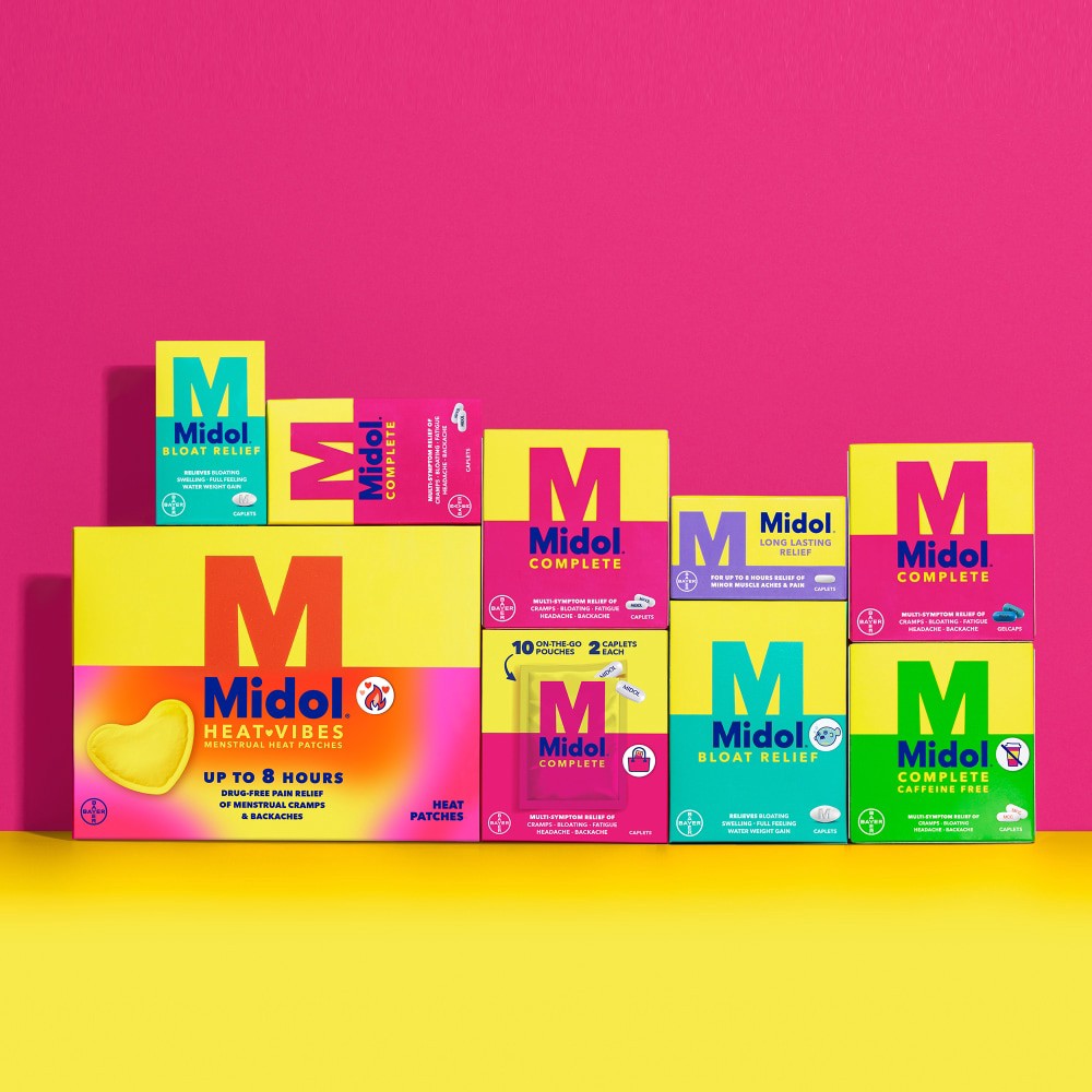 slide 3 of 6, Midol Long Lasting Relief Acetaminophen Extended Release Tablets 20 Count, 20 ct