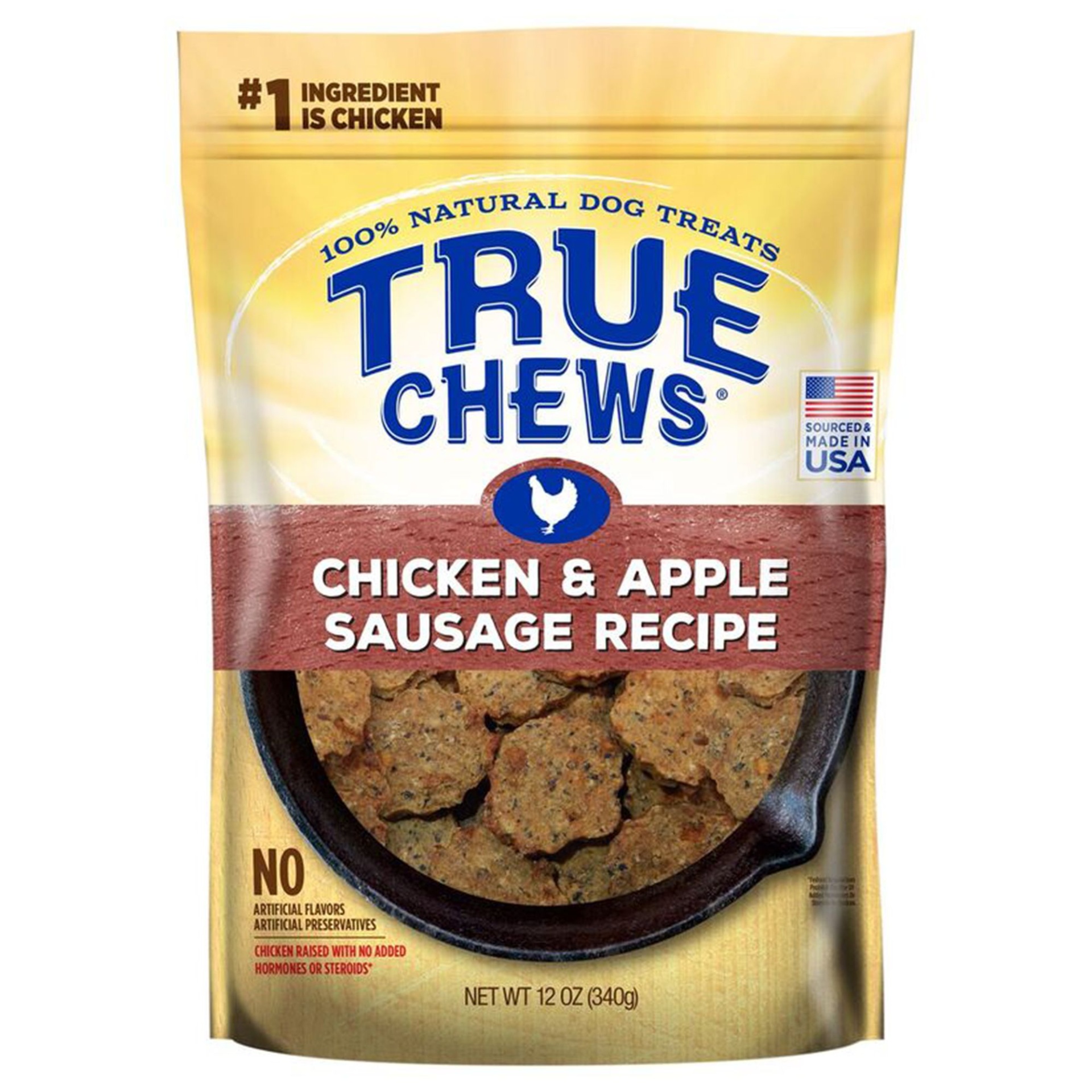 slide 1 of 1, Blue Buffalo True Chews All Life Stages Treat Dog Treats - Natural, Chicken, 12 oz