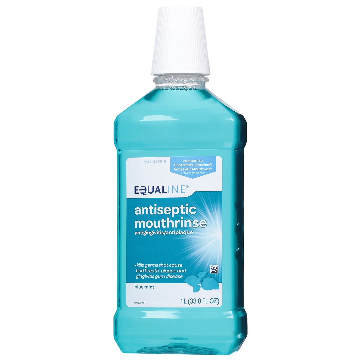 slide 8 of 9, Equaline Blue Mint Mouth Rinse, 1 liter