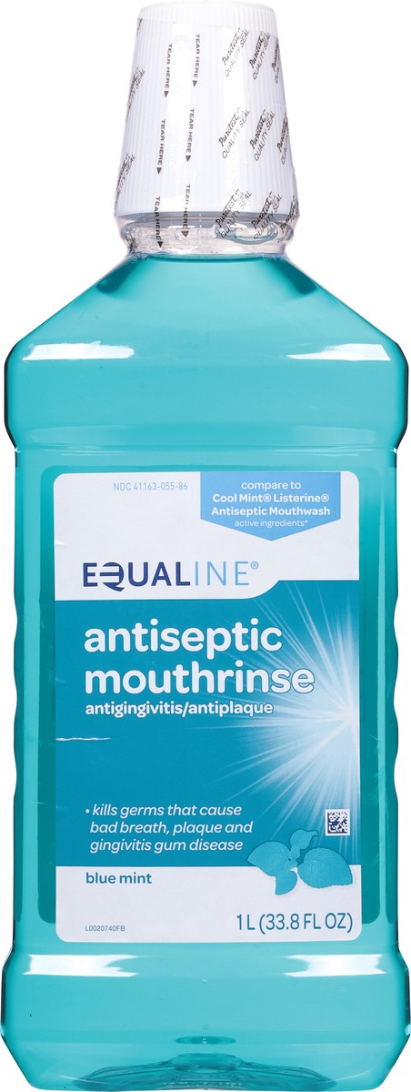 slide 3 of 9, Equaline Blue Mint Mouth Rinse, 1 liter