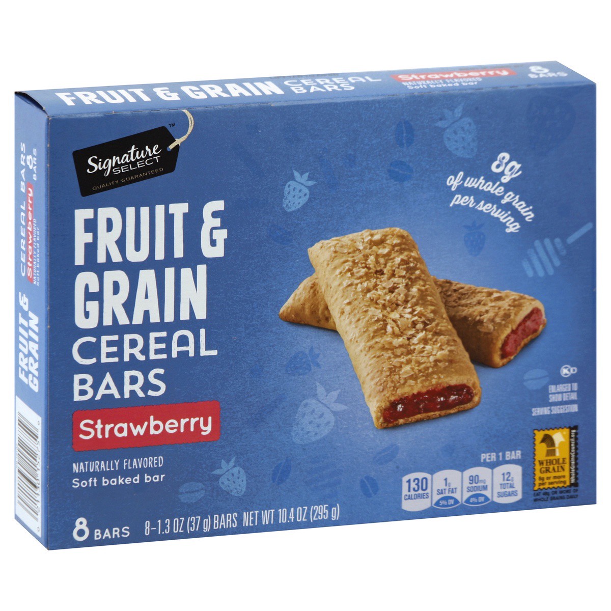 slide 1 of 4, Signature Select Cereal Bars 8 ea, 8 ct