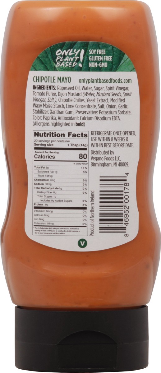 slide 6 of 14, Only Plant Based! Opb Chipotle Vegan Mayonnaise, 11 oz