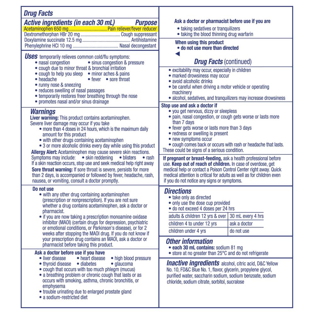 slide 3 of 6, NyQuil Severe + Vapo Cool, 12 fl oz