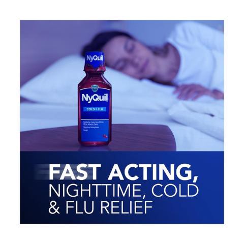 slide 3 of 4, Vicks Nyquil Cherry Cold & Flu, 4 oz