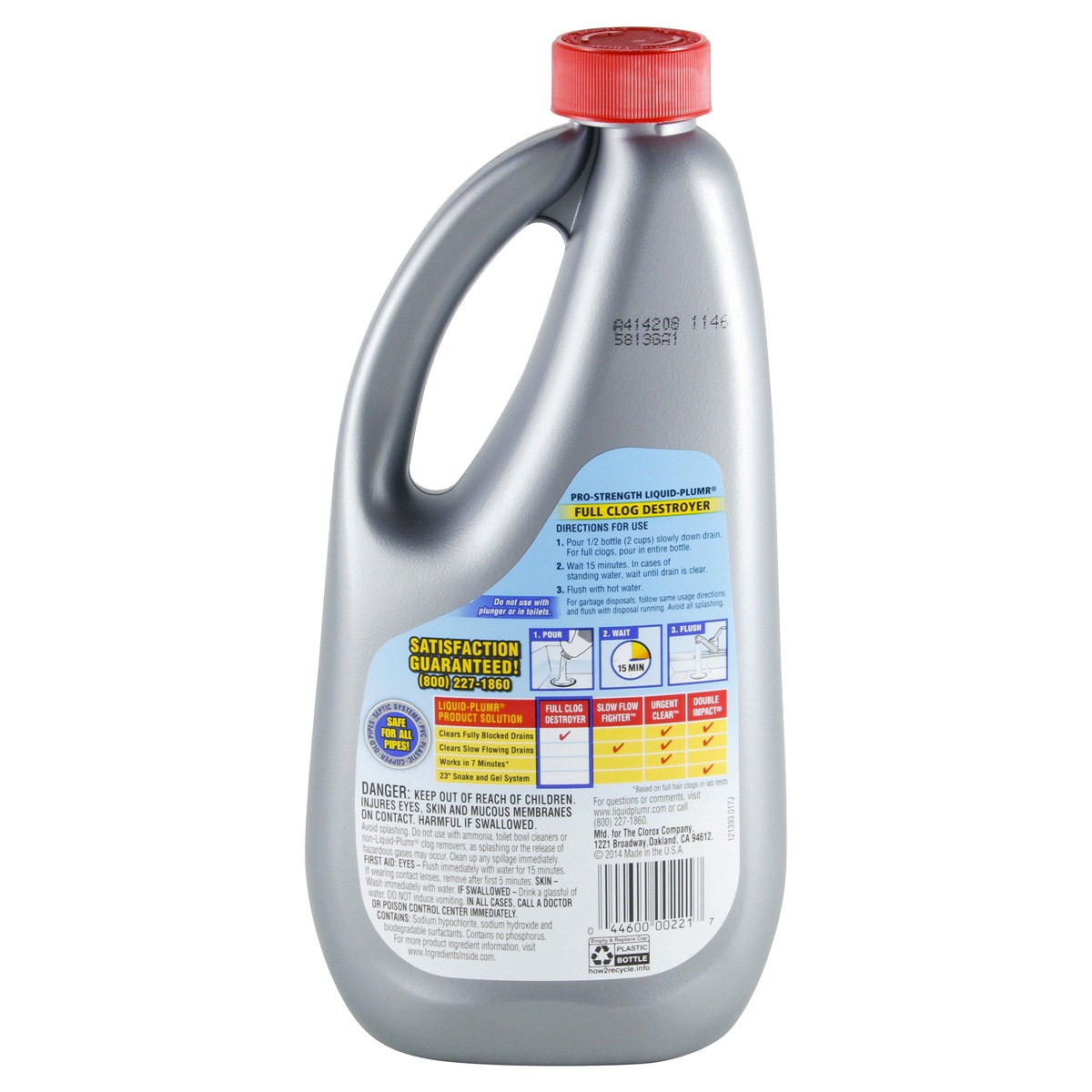 slide 2 of 2, Liquid-Plumr Pro-Strength Clog Destroyer Gel with PipeGuard Liquid Drain Cleaner, 1 qt