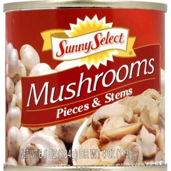 Sunny Select, Mushroom Pieces & Stems - 6.5 oz