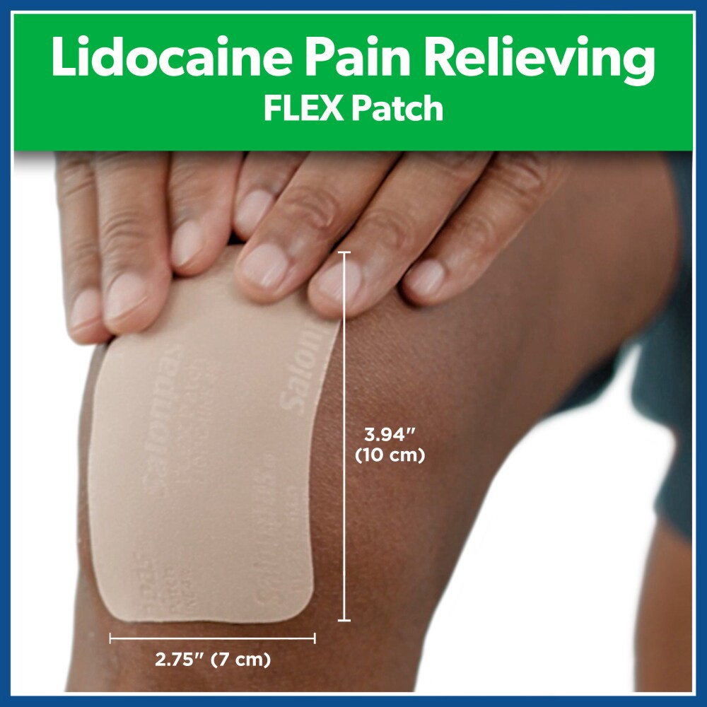 slide 4 of 6, Salonpas Lidocaine 4% Pain Relieving Flex Patch - 7 ct, 7 ct