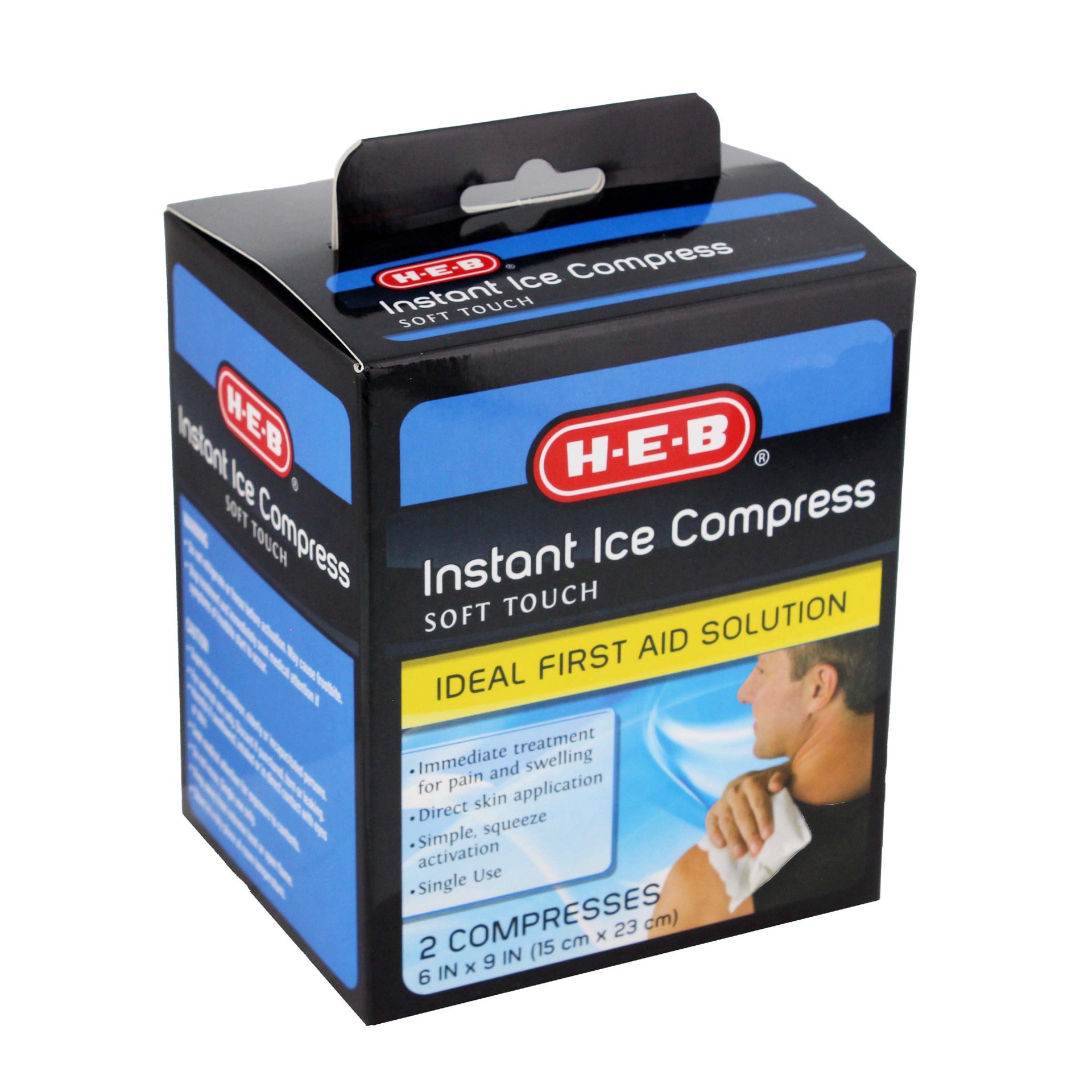 slide 1 of 1, H-E-B Instant Ice Compress, 2 ct