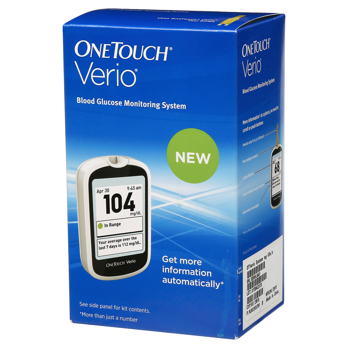 slide 4 of 8, OneTouch Verio Meter, 1 ct