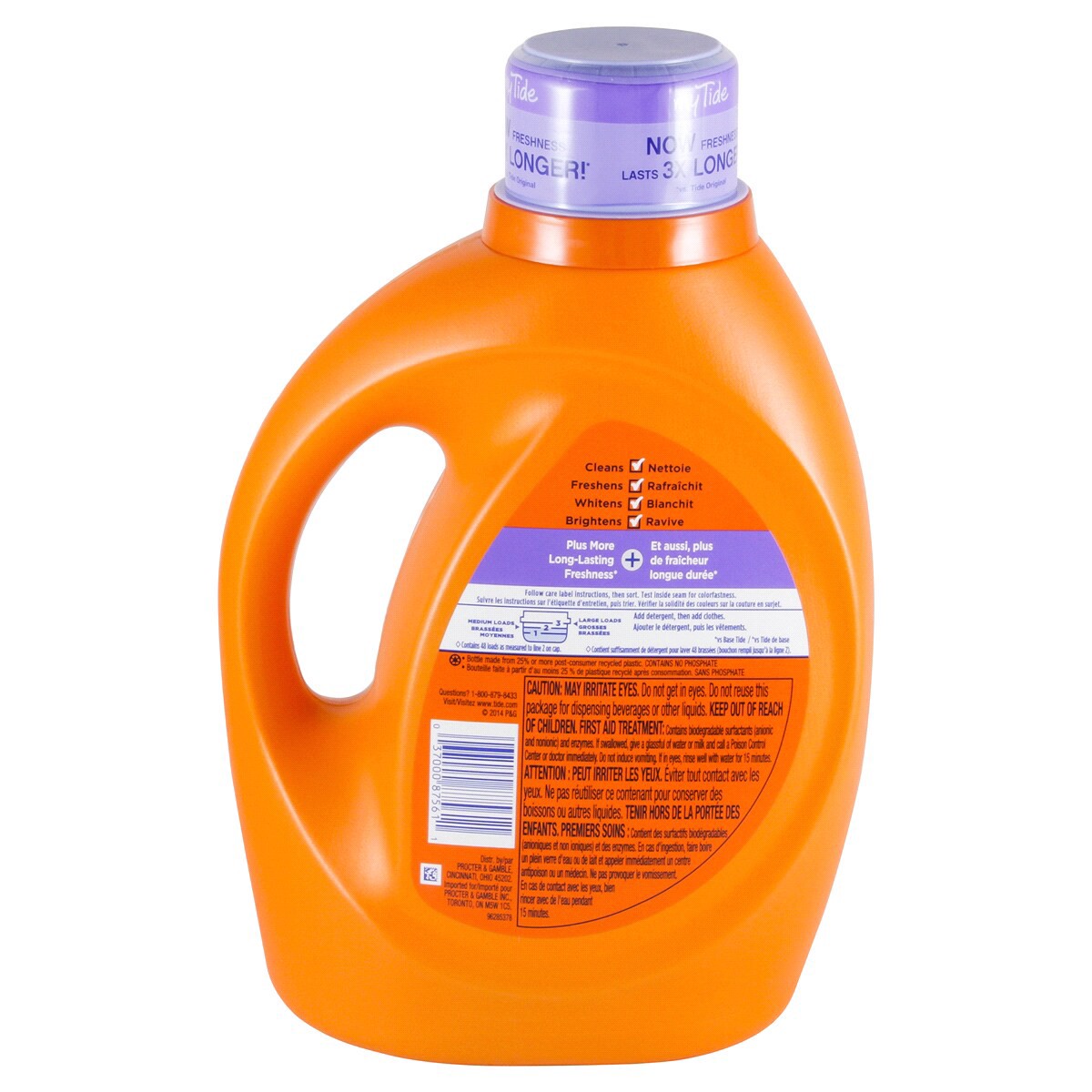 slide 6 of 6, Tide Ultra Febreze Liquid Laundry Detergent, Spring and Renewal scent, 84 fl oz, 59 Loads, Laundry Detergent Liquid with All-Day Freshness, 2.62 qt