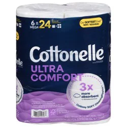 Cottonelle , 2-Ply Mega Rolls Toilet Paper