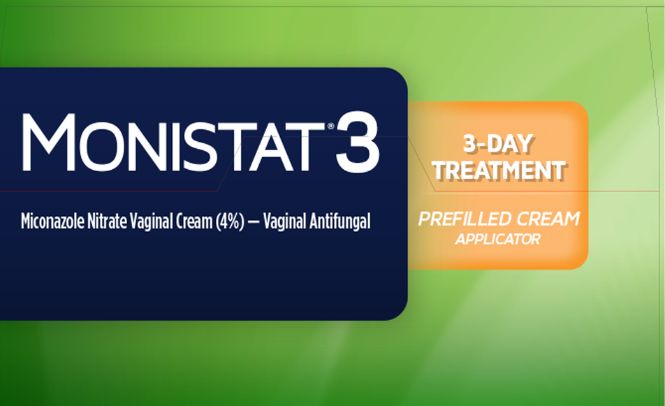 slide 3 of 6, Monistat 3 Day Yeast Infection Treatment for Women, 3 Miconazole Prefilled Cream Applicators, 1 Pack, 1 ct