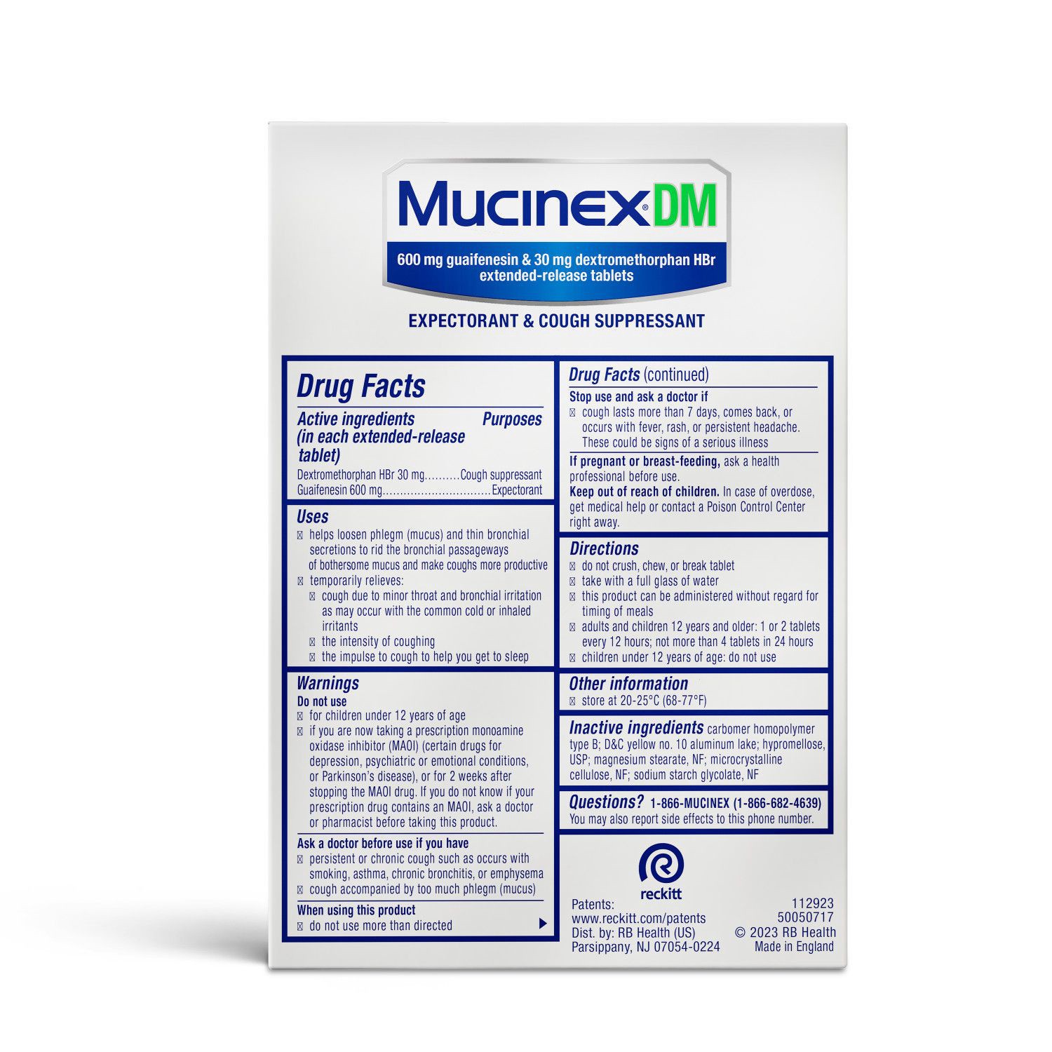 slide 8 of 10, Mucinex Dm 12-Hour Expectorant And Cough Suppressant Tablets, 80 Ct, 80 ct