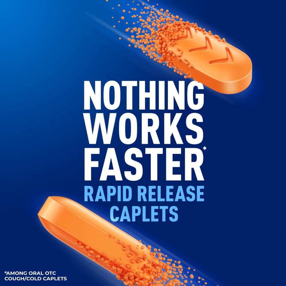 slide 4 of 6, Mucinex® Rapid Clear™ Pain Headache & Mucus Relief Acetaminophen Caplets, 20 ct