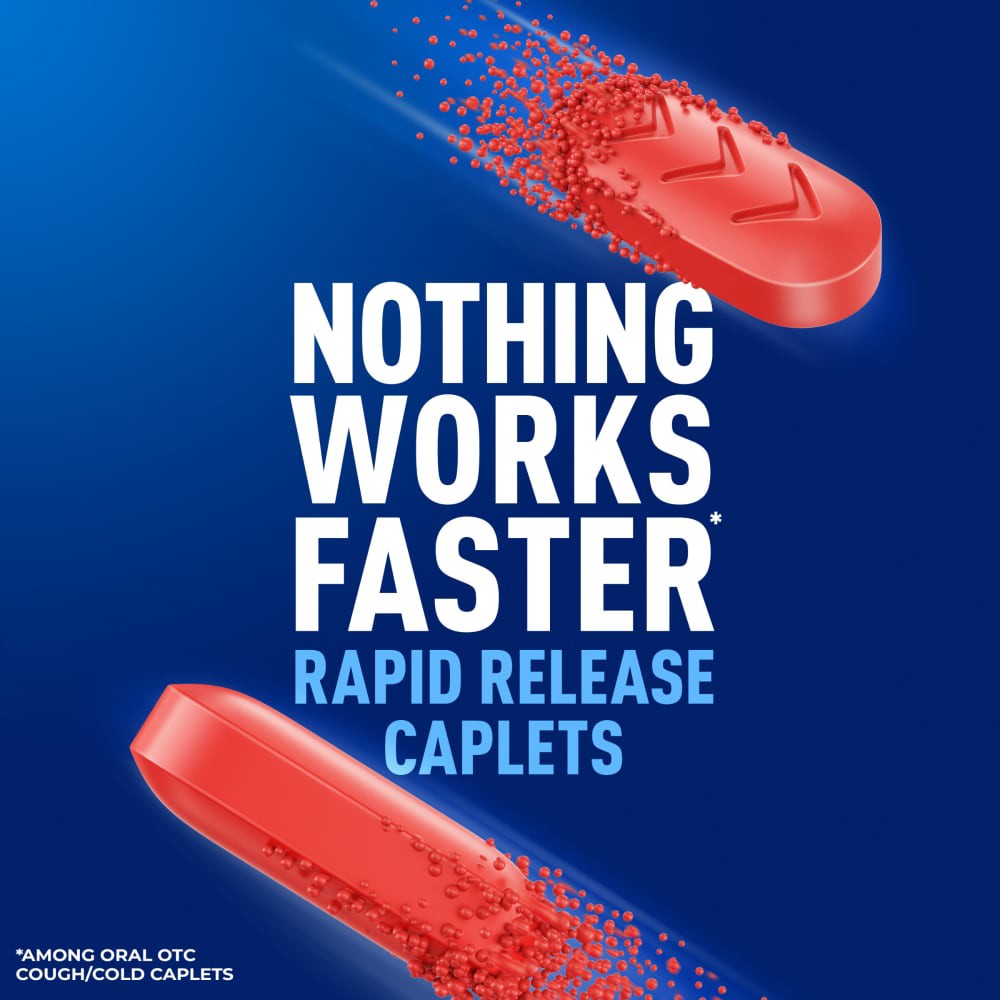 slide 2 of 5, Mucinex® Rapid Clear™ Pain Headache & Cough Relief Acetaminophen Caplets, 20 ct